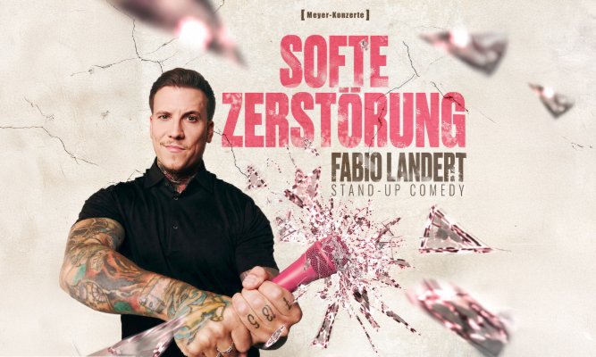 Veranstaltungssujet für das Stand-Up Comedy-Programm von Fabio Landert im Dom im Berg.